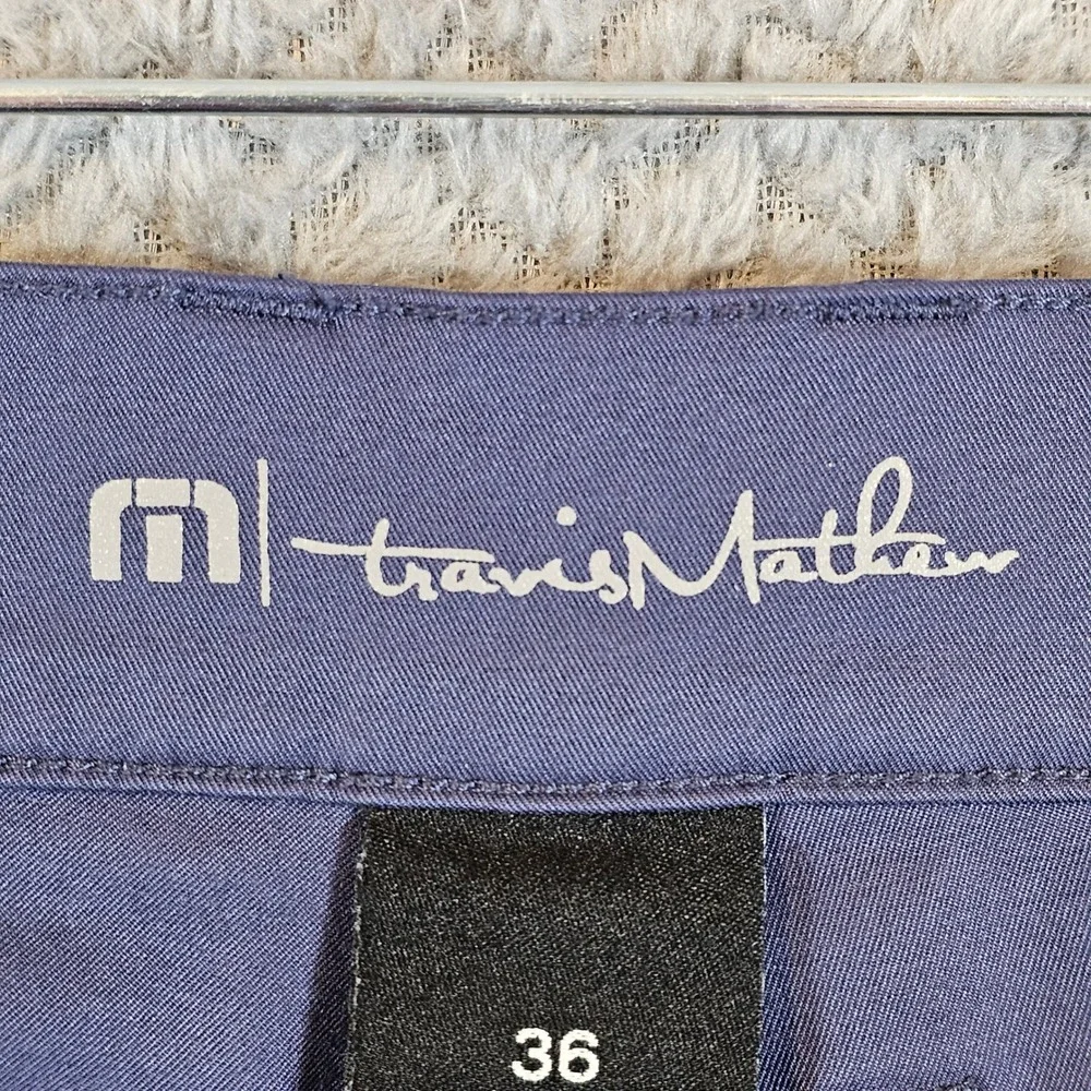 Travis‎ Mathew Open to Close Mens Navy Blue Performance Golf Pants Size 36 Solid
